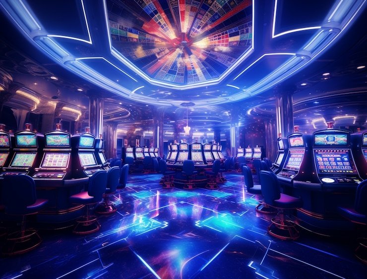 Meja blackjack dealer-langsung di studio qqalienpoker dengan kamera multi-sudut