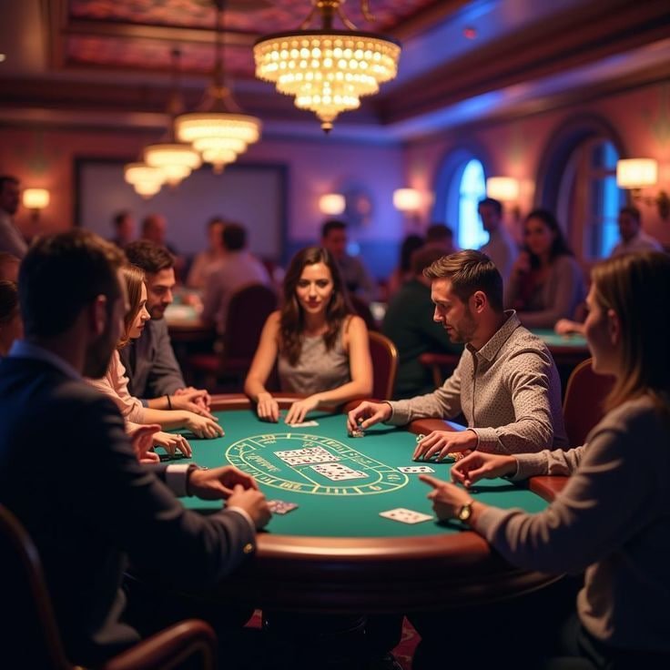 Antarmuka permainan Sakong di qqalienpoker dengan tampilan dealer dan kartu pemain